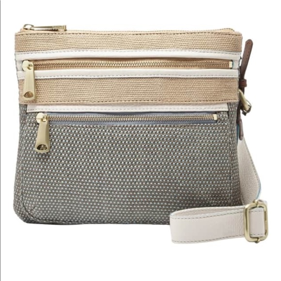 Fossil Handbags - Fossil Explorer straw crossbody bag